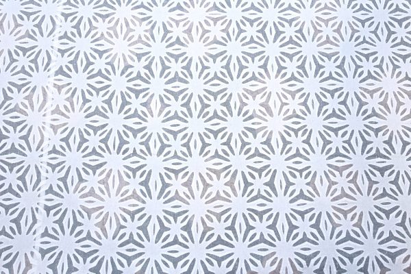 Geometric White Applique (Double) Bedsheet – Summal